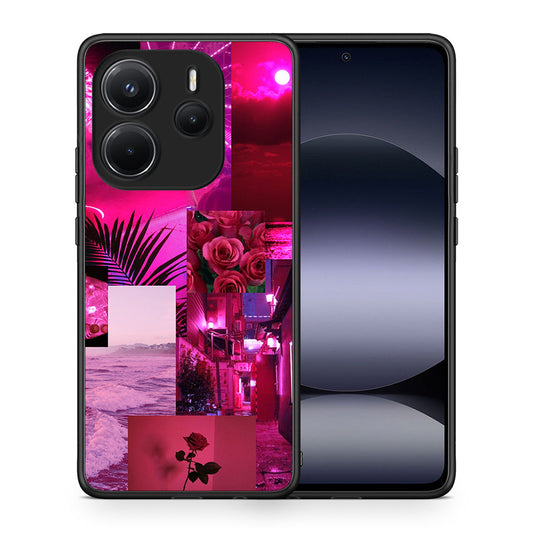 Collage Red Roses - Xiaomi Redmi Note 14 4G θήκη