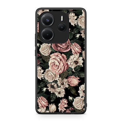 4 - Xiaomi Redmi Note 14 4G Wild Roses Flower case, cover, bumper
