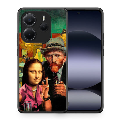 Θήκη Xiaomi Redmi Note 14 4G Funny Art από τη Smartfits με σχέδιο στο πίσω μέρος και μαύρο περίβλημα | Xiaomi Redmi Note 14 4G Funny Art case with colorful back and black bezels