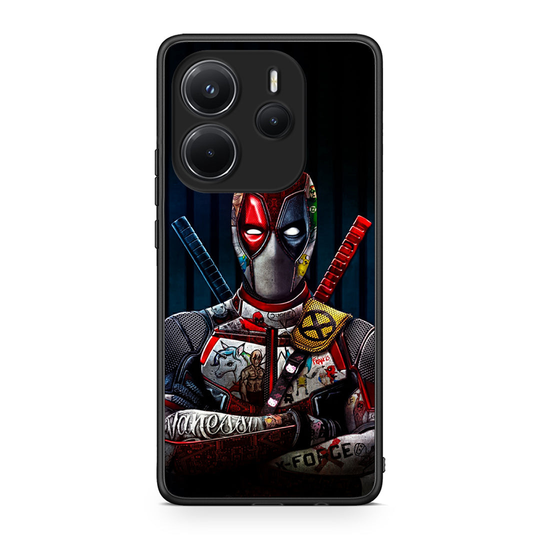 Xiaomi Redmi Note 14 4G Funny Guy θήκη από τη Smartfits με σχέδιο στο πίσω μέρος και μαύρο περίβλημα | Smartphone case with colorful back and black bezels by Smartfits