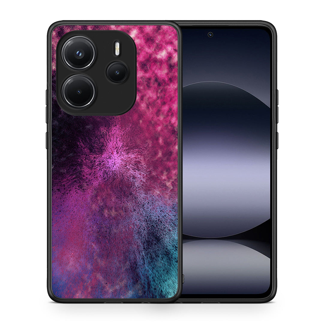 Θήκη Xiaomi Redmi Note 14 4G Aurora Galaxy από τη Smartfits με σχέδιο στο πίσω μέρος και μαύρο περίβλημα | Xiaomi Redmi Note 14 4G Aurora Galaxy case with colorful back and black bezels