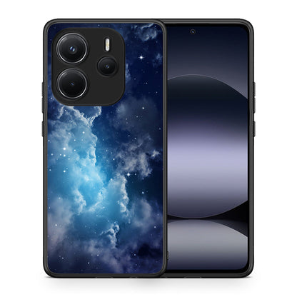 Θήκη Xiaomi Redmi Note 14 4G Blue Sky Galaxy από τη Smartfits με σχέδιο στο πίσω μέρος και μαύρο περίβλημα | Xiaomi Redmi Note 14 4G Blue Sky Galaxy case with colorful back and black bezels