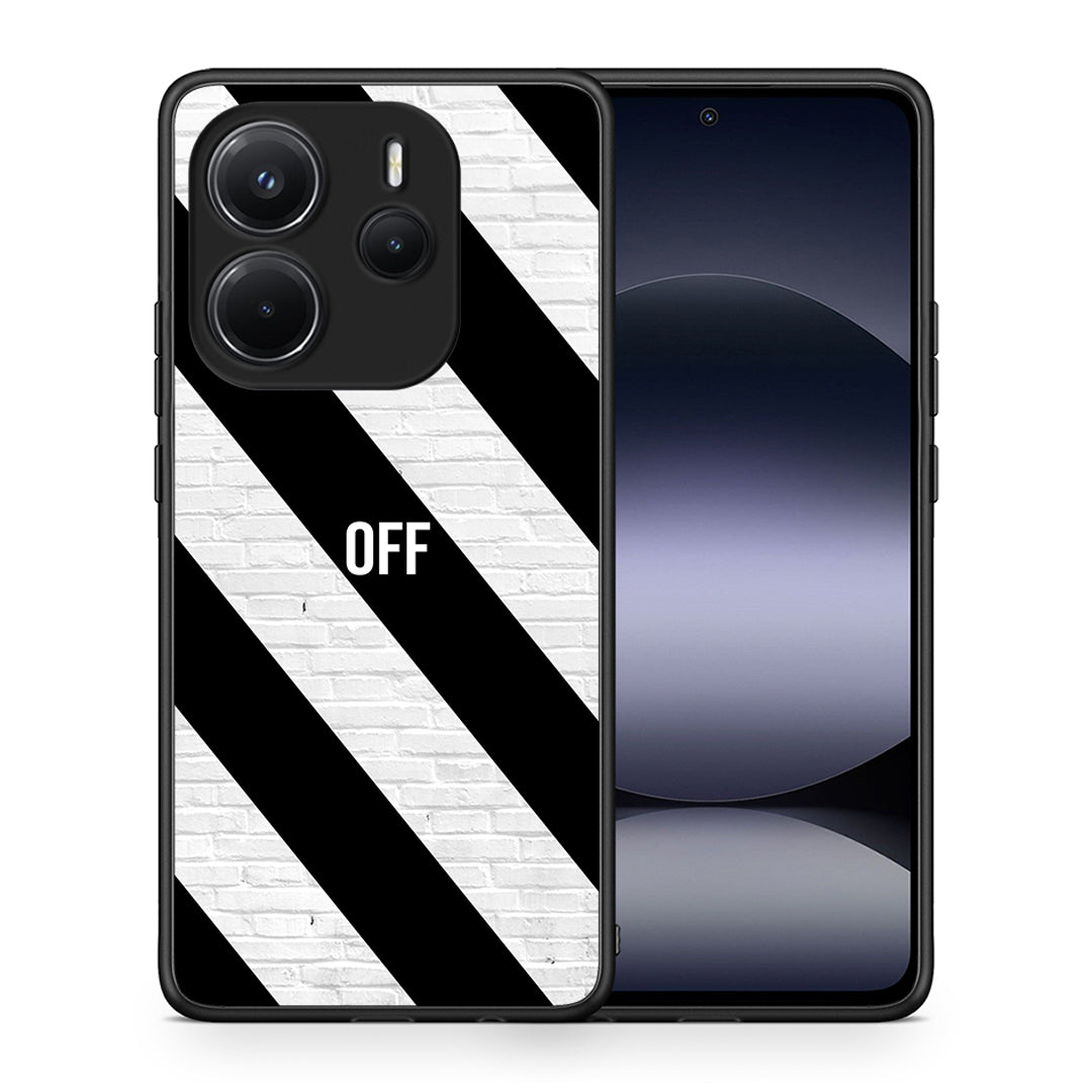 Θήκη Xiaomi Redmi Note 14 4G Get Off από τη Smartfits με σχέδιο στο πίσω μέρος και μαύρο περίβλημα | Xiaomi Redmi Note 14 4G Get Off case with colorful back and black bezels