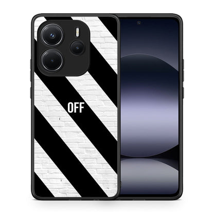 Θήκη Xiaomi Redmi Note 14 4G Get Off από τη Smartfits με σχέδιο στο πίσω μέρος και μαύρο περίβλημα | Xiaomi Redmi Note 14 4G Get Off case with colorful back and black bezels