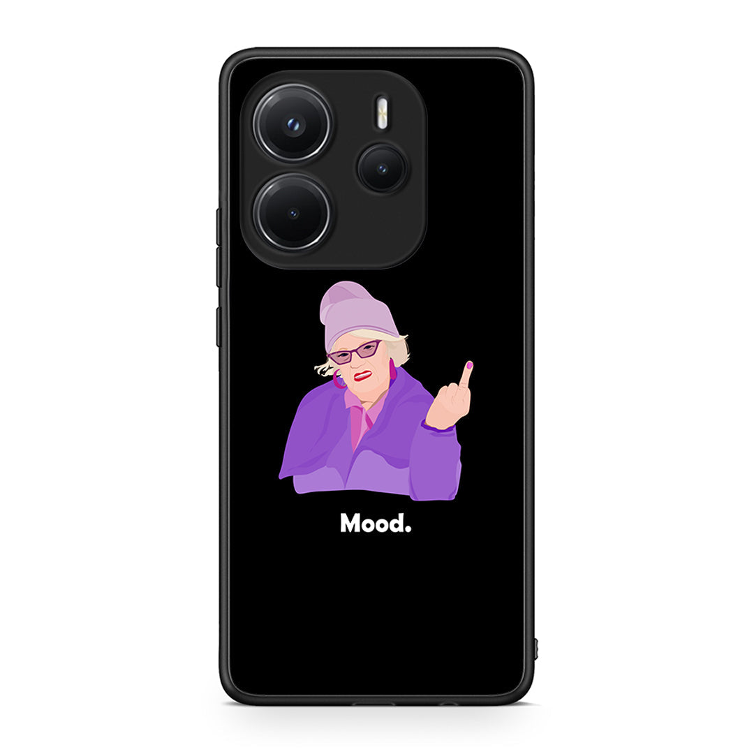 Xiaomi Redmi Note 14 4G Grandma Mood Black θήκη από τη Smartfits με σχέδιο στο πίσω μέρος και μαύρο περίβλημα | Smartphone case with colorful back and black bezels by Smartfits