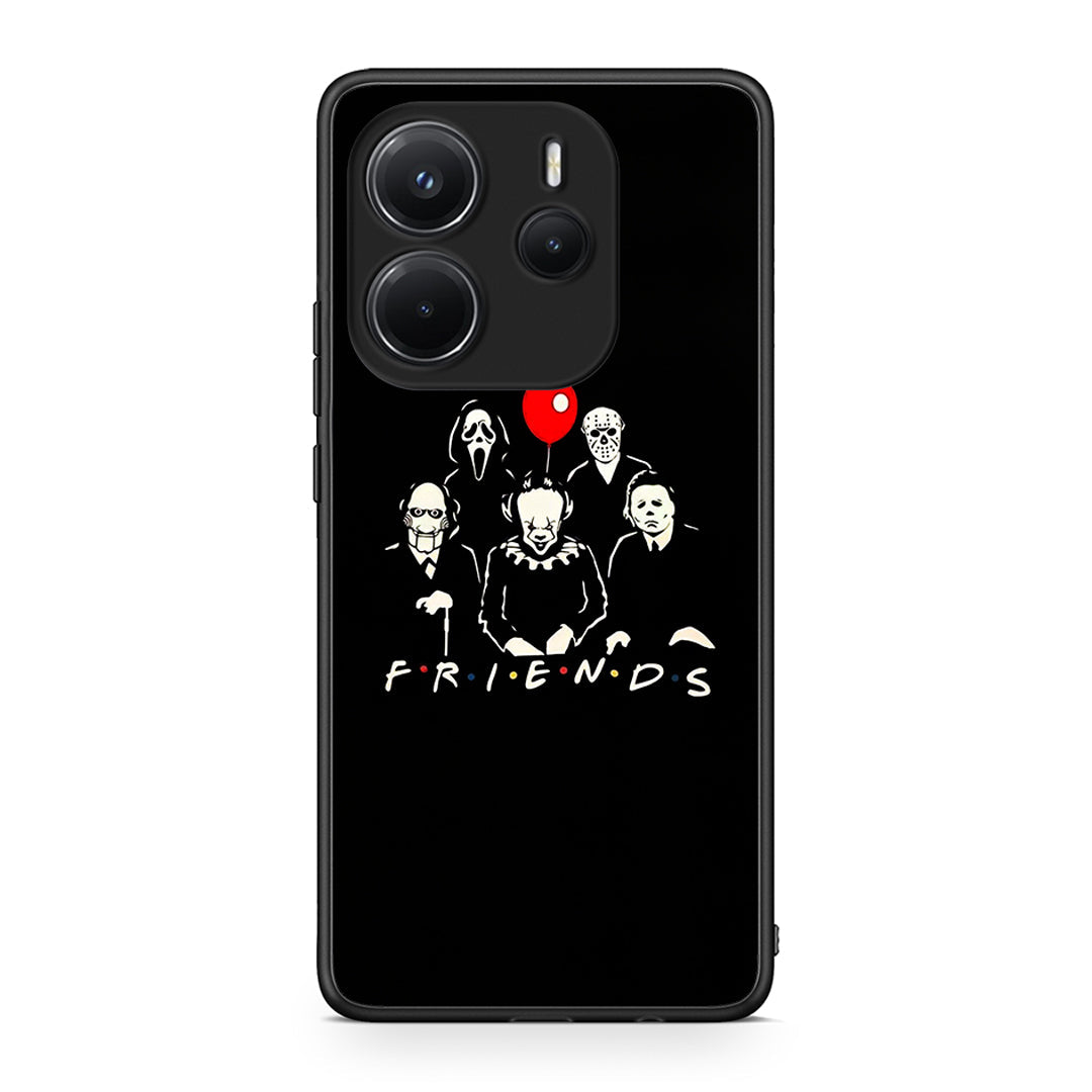 Xiaomi Redmi Note 14 4G Halloween Friends Θήκη από τη Smartfits με σχέδιο στο πίσω μέρος και μαύρο περίβλημα | Smartphone case with colorful back and black bezels by Smartfits