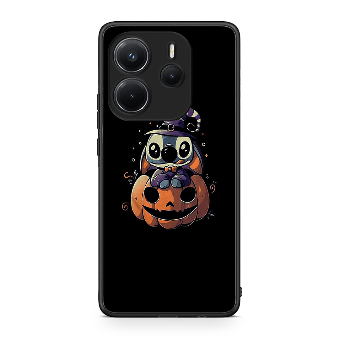 Xiaomi Redmi Note 14 4G Halloween Stitch θήκη από τη Smartfits με σχέδιο στο πίσω μέρος και μαύρο περίβλημα | Smartphone case with colorful back and black bezels by Smartfits