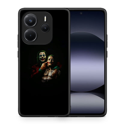 Θήκη Xiaomi Redmi Note 14 4G Clown Hero από τη Smartfits με σχέδιο στο πίσω μέρος και μαύρο περίβλημα | Xiaomi Redmi Note 14 4G Clown Hero case with colorful back and black bezels