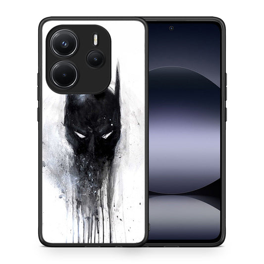 Θήκη Xiaomi Redmi Note 14 4G Paint Bat Hero από τη Smartfits με σχέδιο στο πίσω μέρος και μαύρο περίβλημα | Xiaomi Redmi Note 14 4G Paint Bat Hero case with colorful back and black bezels