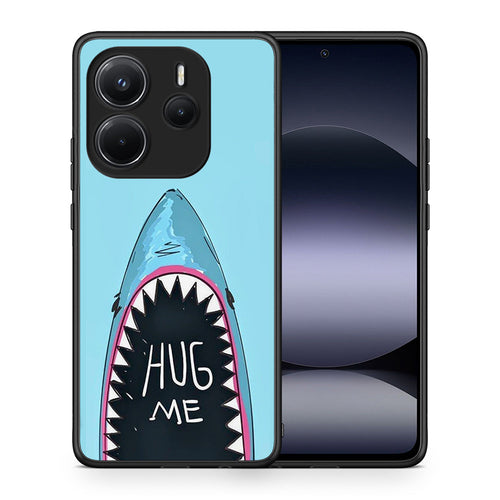 Θήκη Xiaomi Redmi Note 14 4G Hug Me από τη Smartfits με σχέδιο στο πίσω μέρος και μαύρο περίβλημα | Xiaomi Redmi Note 14 4G Hug Me case with colorful back and black bezels