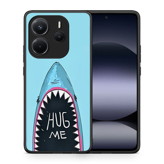 Θήκη Xiaomi Redmi Note 14 4G Hug Me από τη Smartfits με σχέδιο στο πίσω μέρος και μαύρο περίβλημα | Xiaomi Redmi Note 14 4G Hug Me case with colorful back and black bezels