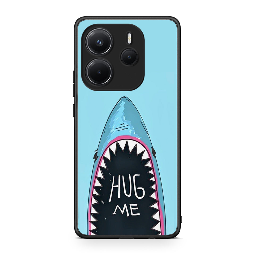 Xiaomi Redmi Note 14 4G Hug Me θήκη από τη Smartfits με σχέδιο στο πίσω μέρος και μαύρο περίβλημα | Smartphone case with colorful back and black bezels by Smartfits