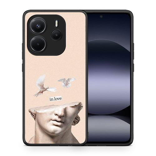 Θήκη Xiaomi Redmi Note 14 4G In Love από τη Smartfits με σχέδιο στο πίσω μέρος και μαύρο περίβλημα | Xiaomi Redmi Note 14 4G In Love case with colorful back and black bezels