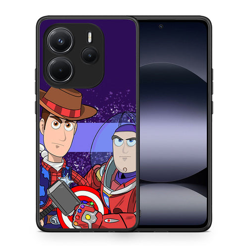 Θήκη Xiaomi Redmi Note 14 4G Infinity Story από τη Smartfits με σχέδιο στο πίσω μέρος και μαύρο περίβλημα | Xiaomi Redmi Note 14 4G Infinity Story case with colorful back and black bezels