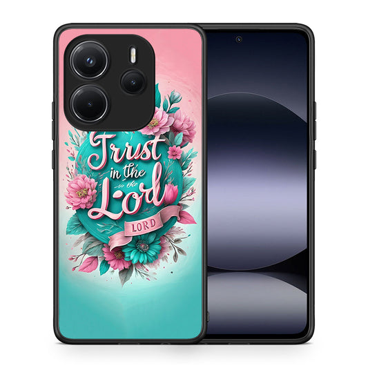 Θήκη Xiaomi Redmi Note 14 4G Lord Trust από τη Smartfits με σχέδιο στο πίσω μέρος και μαύρο περίβλημα | Xiaomi Redmi Note 14 4G Lord Trust case with colorful back and black bezels