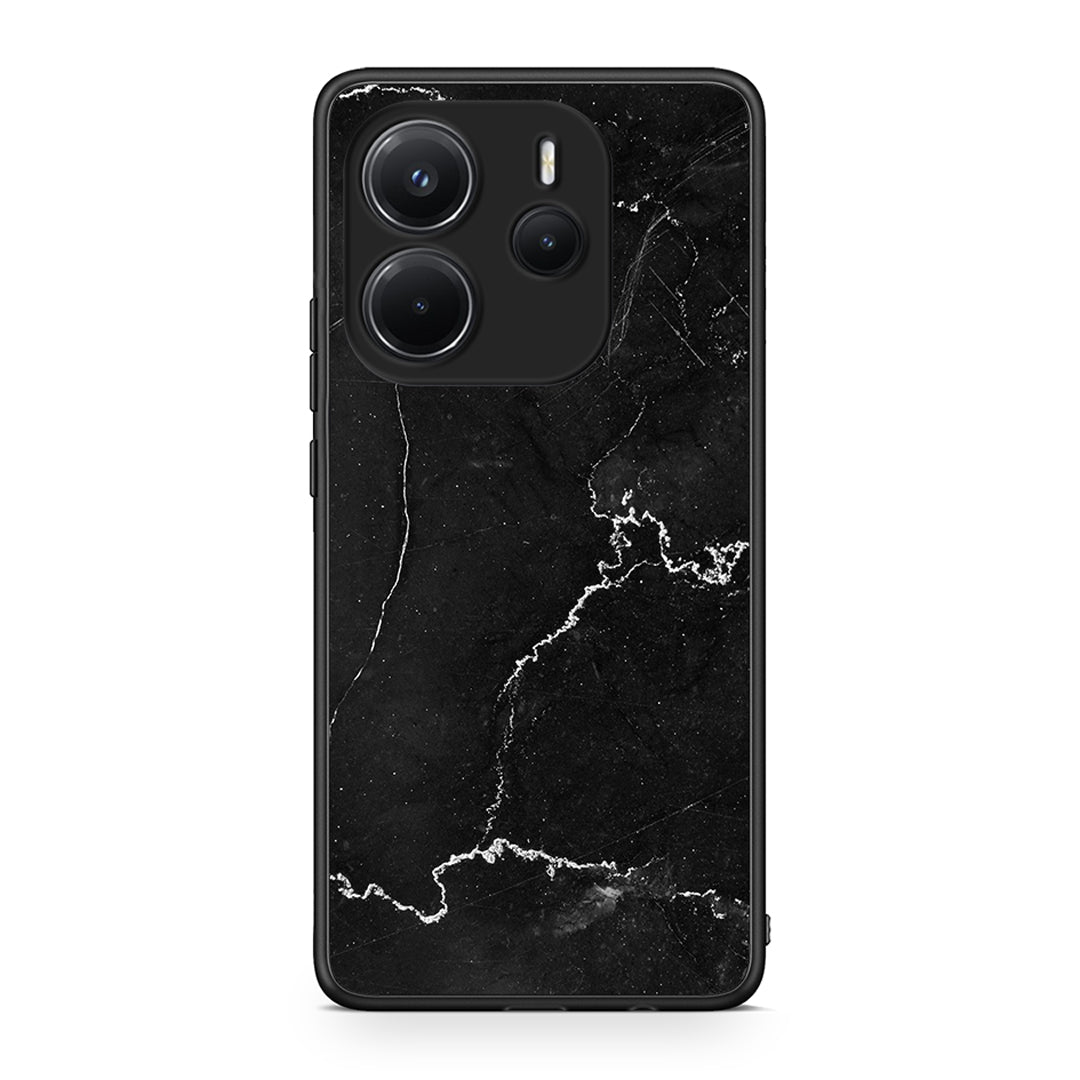 Xiaomi Redmi Note 14 4G Marble Black θήκη από τη Smartfits με σχέδιο στο πίσω μέρος και μαύρο περίβλημα | Smartphone case with colorful back and black bezels by Smartfits