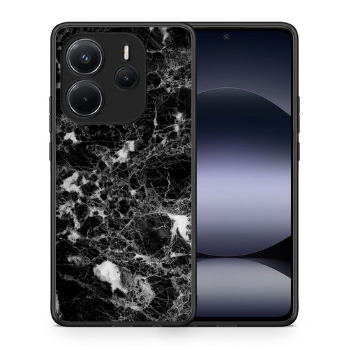 Θήκη Xiaomi Redmi Note 14 4G Male Marble από τη Smartfits με σχέδιο στο πίσω μέρος και μαύρο περίβλημα | Xiaomi Redmi Note 14 4G Male Marble case with colorful back and black bezels