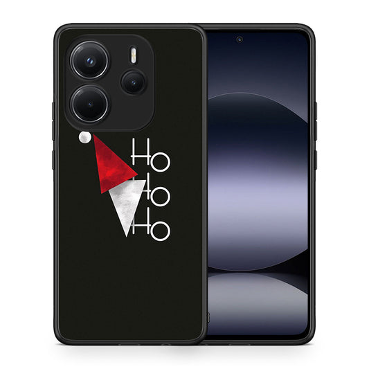 Θήκη Xiaomi Redmi Note 14 4G Minimal Christmas από τη Smartfits με σχέδιο στο πίσω μέρος και μαύρο περίβλημα | Xiaomi Redmi Note 14 4G Minimal Christmas case with colorful back and black bezels