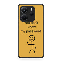 Thumbnail for Xiaomi Redmi Note 14 4G My Password Θήκη από τη Smartfits με σχέδιο στο πίσω μέρος και μαύρο περίβλημα | Smartphone case with colorful back and black bezels by Smartfits