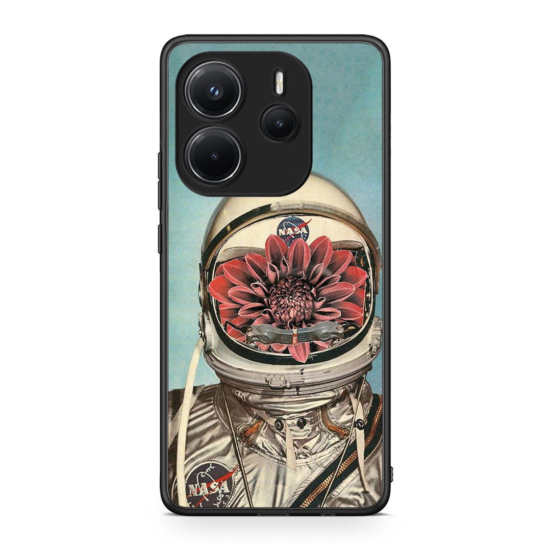 Xiaomi Redmi Note 14 4G Nasa Bloom θήκη από τη Smartfits με σχέδιο στο πίσω μέρος και μαύρο περίβλημα | Smartphone case with colorful back and black bezels by Smartfits