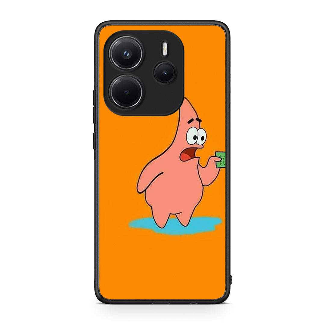 Xiaomi Redmi Note 14 4G No Money 1 Θήκη Αγίου Βαλεντίνου από τη Smartfits με σχέδιο στο πίσω μέρος και μαύρο περίβλημα | Smartphone case with colorful back and black bezels by Smartfits