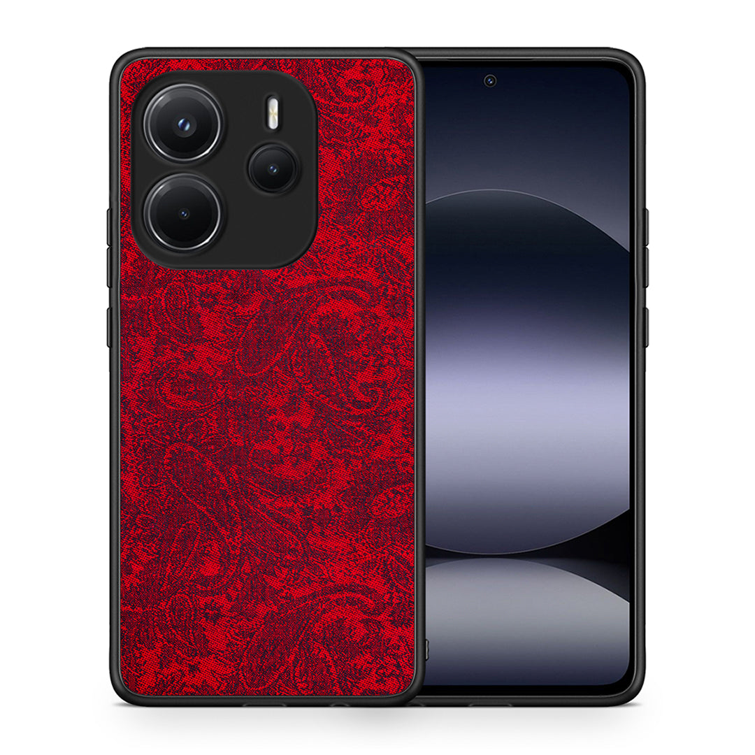 Θήκη Xiaomi Redmi Note 14 4G Paisley Cashmere από τη Smartfits με σχέδιο στο πίσω μέρος και μαύρο περίβλημα | Xiaomi Redmi Note 14 4G Paisley Cashmere case with colorful back and black bezels
