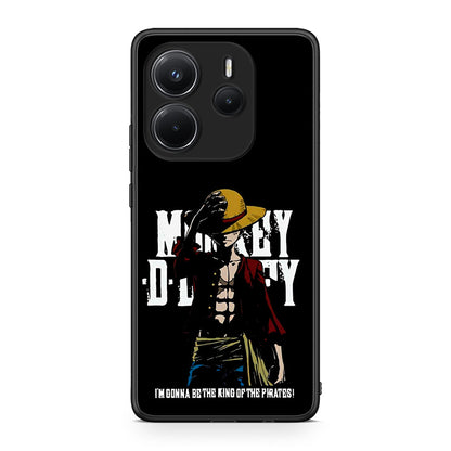 Xiaomi Redmi Note 14 4G Pirate King θήκη από τη Smartfits με σχέδιο στο πίσω μέρος και μαύρο περίβλημα | Smartphone case with colorful back and black bezels by Smartfits