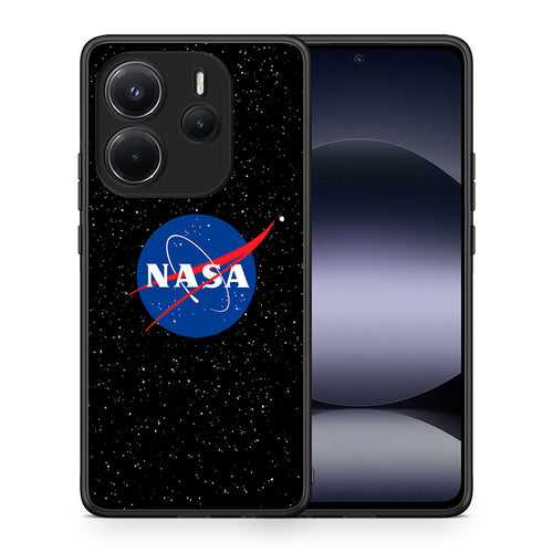 Θήκη Xiaomi Redmi Note 14 4G NASA PopArt από τη Smartfits με σχέδιο στο πίσω μέρος και μαύρο περίβλημα | Xiaomi Redmi Note 14 4G NASA PopArt case with colorful back and black bezels