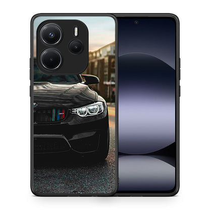 Θήκη Xiaomi Redmi Note 14 4G M3 Racing από τη Smartfits με σχέδιο στο πίσω μέρος και μαύρο περίβλημα | Xiaomi Redmi Note 14 4G M3 Racing case with colorful back and black bezels