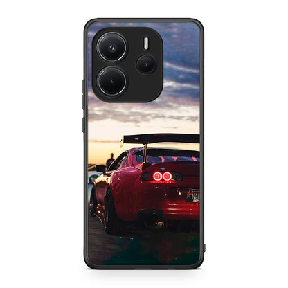 Xiaomi Redmi Note 14 4G Racing Supra θήκη από τη Smartfits με σχέδιο στο πίσω μέρος και μαύρο περίβλημα | Smartphone case with colorful back and black bezels by Smartfits