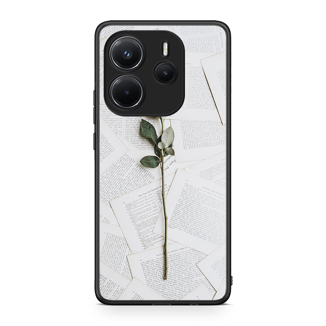 Xiaomi Redmi Note 14 4G Red Rose θήκη από τη Smartfits με σχέδιο στο πίσω μέρος και μαύρο περίβλημα | Smartphone case with colorful back and black bezels by Smartfits