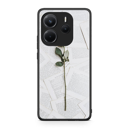 Xiaomi Redmi Note 14 4G Red Rose θήκη από τη Smartfits με σχέδιο στο πίσω μέρος και μαύρο περίβλημα | Smartphone case with colorful back and black bezels by Smartfits
