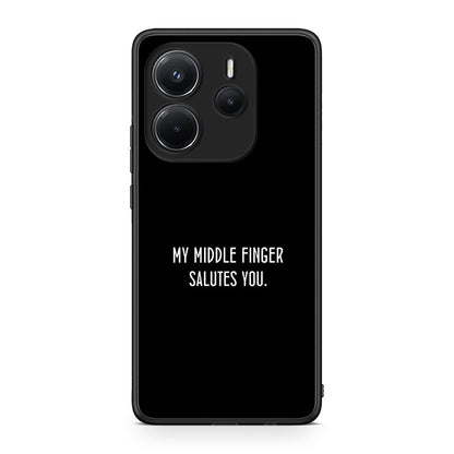 Xiaomi Redmi Note 14 4G Salute θήκη από τη Smartfits με σχέδιο στο πίσω μέρος και μαύρο περίβλημα | Smartphone case with colorful back and black bezels by Smartfits