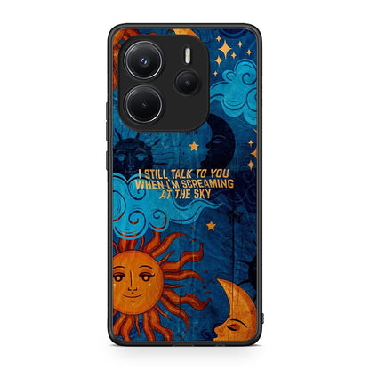 Xiaomi Redmi Note 14 4G Screaming Sky θήκη από τη Smartfits με σχέδιο στο πίσω μέρος και μαύρο περίβλημα | Smartphone case with colorful back and black bezels by Smartfits