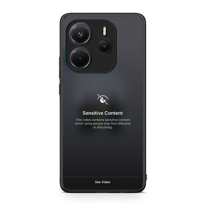 Xiaomi Redmi Note 14 4G Sensitive Content θήκη από τη Smartfits με σχέδιο στο πίσω μέρος και μαύρο περίβλημα | Smartphone case with colorful back and black bezels by Smartfits