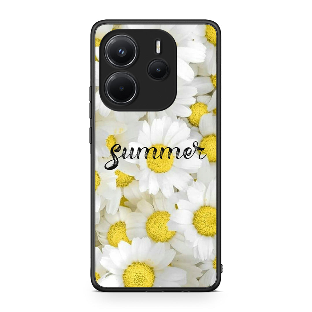 Xiaomi Redmi Note 14 4G Summer Daisies Θήκη από τη Smartfits με σχέδιο στο πίσω μέρος και μαύρο περίβλημα | Smartphone case with colorful back and black bezels by Smartfits