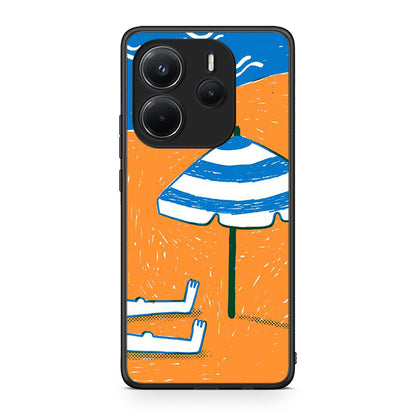 Xiaomi Redmi Note 14 4G Summering Θήκη από τη Smartfits με σχέδιο στο πίσω μέρος και μαύρο περίβλημα | Smartphone case with colorful back and black bezels by Smartfits
