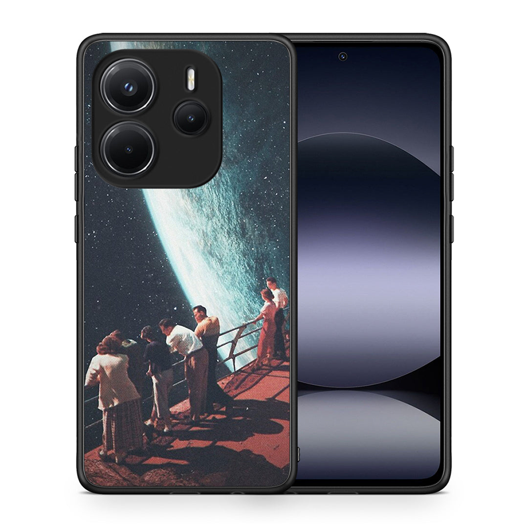 Θήκη Xiaomi Redmi Note 14 4G Surreal View από τη Smartfits με σχέδιο στο πίσω μέρος και μαύρο περίβλημα | Xiaomi Redmi Note 14 4G Surreal View case with colorful back and black bezels