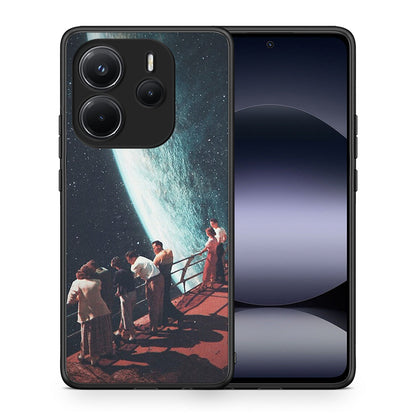 Θήκη Xiaomi Redmi Note 14 4G Surreal View από τη Smartfits με σχέδιο στο πίσω μέρος και μαύρο περίβλημα | Xiaomi Redmi Note 14 4G Surreal View case with colorful back and black bezels