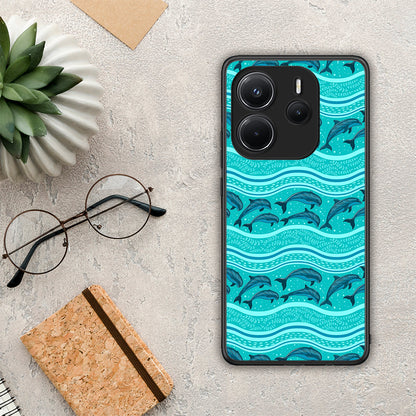 Swimming Dolphins - Xiaomi Redmi Note 14 4G θήκη
