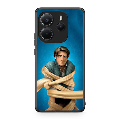 Xiaomi Redmi Note 14 4G Tangled 1 Θήκη Αγίου Βαλεντίνου από τη Smartfits με σχέδιο στο πίσω μέρος και μαύρο περίβλημα | Smartphone case with colorful back and black bezels by Smartfits