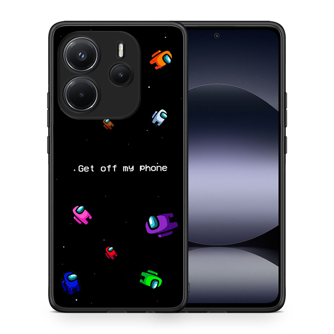 Θήκη Xiaomi Redmi Note 14 4G AFK Text από τη Smartfits με σχέδιο στο πίσω μέρος και μαύρο περίβλημα | Xiaomi Redmi Note 14 4G AFK Text case with colorful back and black bezels