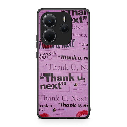 Xiaomi Redmi Note 14 4G Thank You Next Θήκη Αγίου Βαλεντίνου από τη Smartfits με σχέδιο στο πίσω μέρος και μαύρο περίβλημα | Smartphone case with colorful back and black bezels by Smartfits