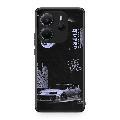 Xiaomi Redmi Note 14 4G Tokyo Drift Θήκη Αγίου Βαλεντίνου από τη Smartfits με σχέδιο στο πίσω μέρος και μαύρο περίβλημα | Smartphone case with colorful back and black bezels by Smartfits