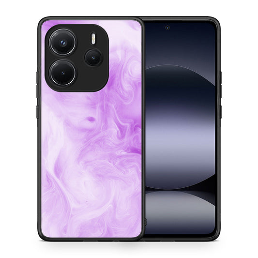 Θήκη Xiaomi Redmi Note 14 4G Lavender Watercolor από τη Smartfits με σχέδιο στο πίσω μέρος και μαύρο περίβλημα | Xiaomi Redmi Note 14 4G Lavender Watercolor case with colorful back and black bezels