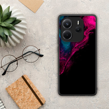 Watercolor Pink Black - Xiaomi Redmi Note 14 4G θήκη