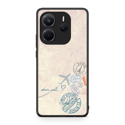 Xiaomi Redmi Note 14 4G Where Next Θήκη από τη Smartfits με σχέδιο στο πίσω μέρος και μαύρο περίβλημα | Smartphone case with colorful back and black bezels by Smartfits