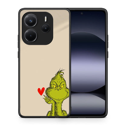 Θήκη Xiaomi Redmi Note 14 4G Xmas Grinch από τη Smartfits με σχέδιο στο πίσω μέρος και μαύρο περίβλημα | Xiaomi Redmi Note 14 4G Xmas Grinch case with colorful back and black bezels