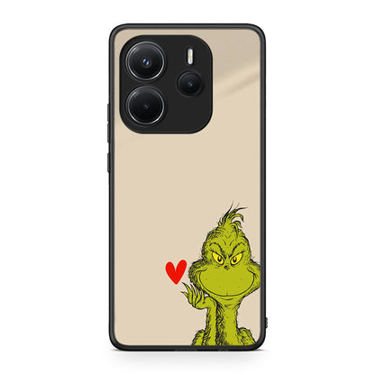 Xiaomi Redmi Note 14 4G Xmas Grinch θήκη από τη Smartfits με σχέδιο στο πίσω μέρος και μαύρο περίβλημα | Smartphone case with colorful back and black bezels by Smartfits