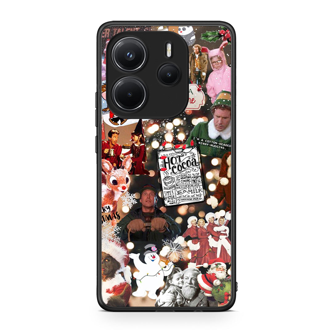 Xiaomi Redmi Note 14 4G Xmas Movies θήκη από τη Smartfits με σχέδιο στο πίσω μέρος και μαύρο περίβλημα | Smartphone case with colorful back and black bezels by Smartfits